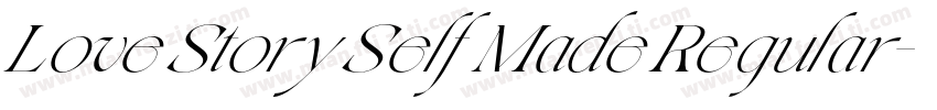 Love Story Self Made Regular字体转换